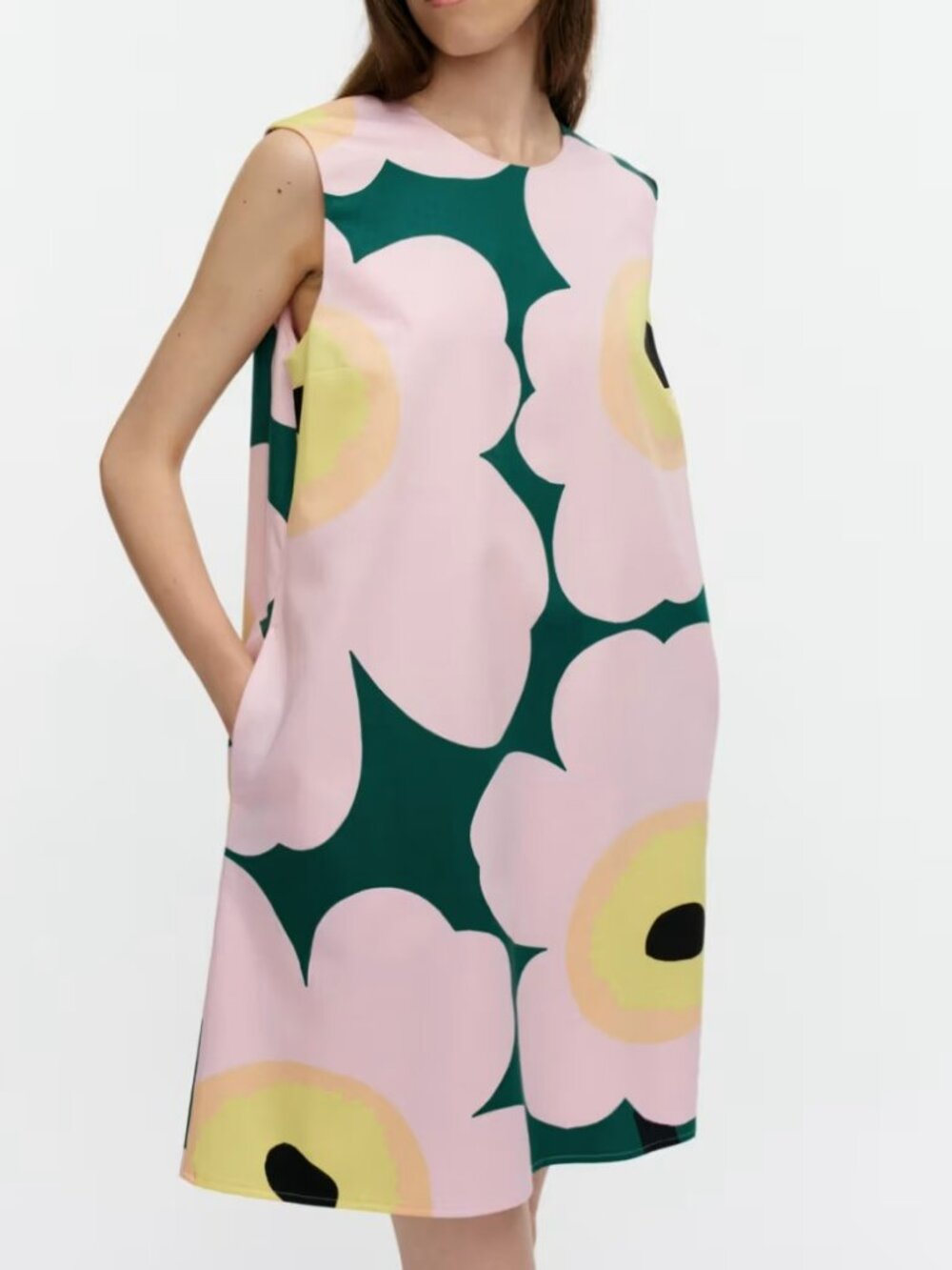 Marimekko Siluetti Unikko Floral Shift Mini Dress - NWT